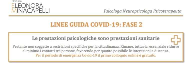 Scopri di più sull'articolo Linee guida Covid-19: Fase 2